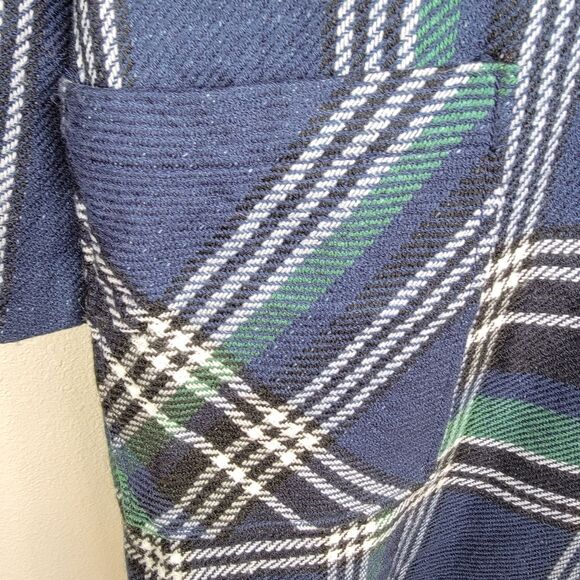 Susina Women's Plaid & Herringbone Long Coat Jacket Plus Size 1X - Picture 5 of 7